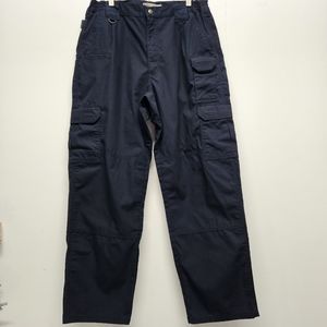 5.11 Tactical Series Mens Cargo Pants Navy Blue 74273 Size 34x30 Ripstop Work